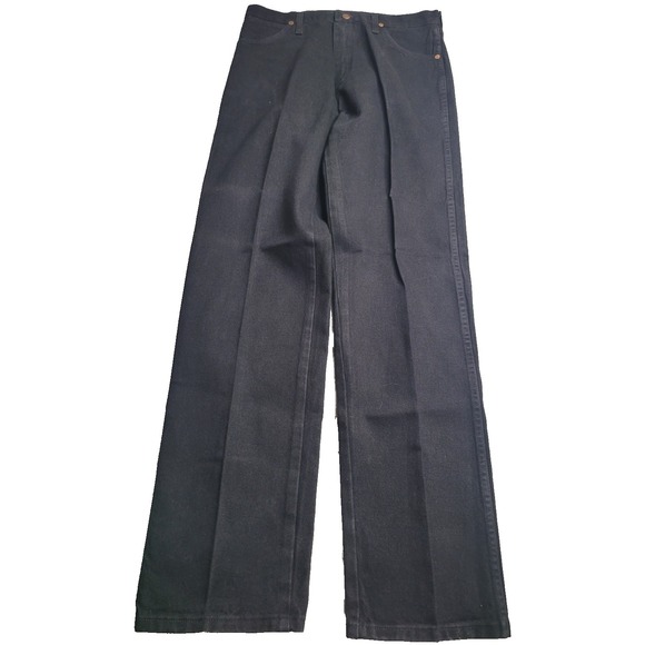 Wrangler Other - Wrangler 13MWZWK Men's Black Denim Jeans 32x34 100% Cotton Western Cowboy